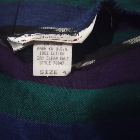 Sharon Young women's button wrap skirt size 4 multicolor geometric Y2K - Picture 3 of 4